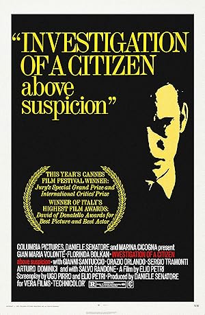 Investigation of a Citizen Above Suspicion poster